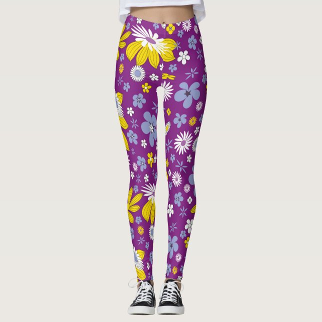 leggings de poder floral (Anverso)