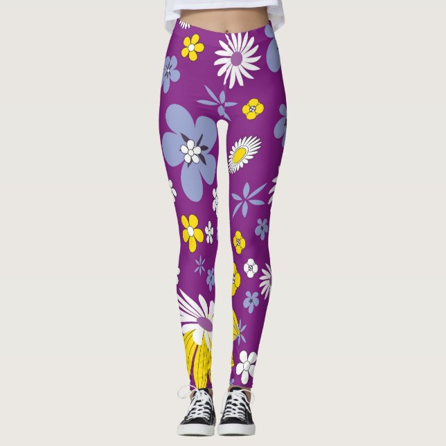 leggings de poder floral (Anverso)