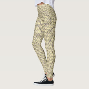 Leggings de punto CREAM NEGRO
