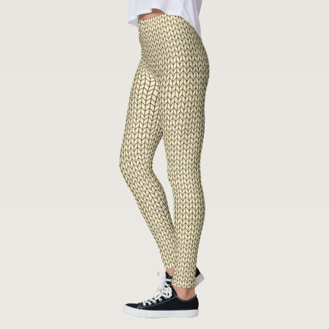 Leggings de punto CREAM NEGRO (Izquierda)