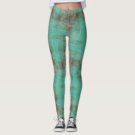 Leggings de Robot Verde Orgánico,  Psydefx entrena