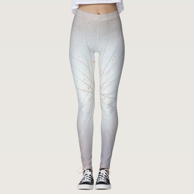 Leggings De Rosa a Blanco (Anverso)