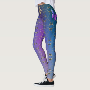 Leggings de rosas y mariposas
