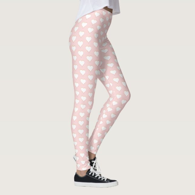 Leggings de San Valentín con piernas de corazón ro (Derecha)