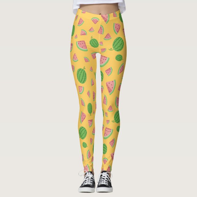 Leggings de Sandía Jugosa de Verano (Anverso)