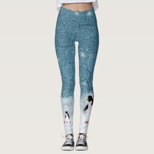 Leggings de Santa Penguins