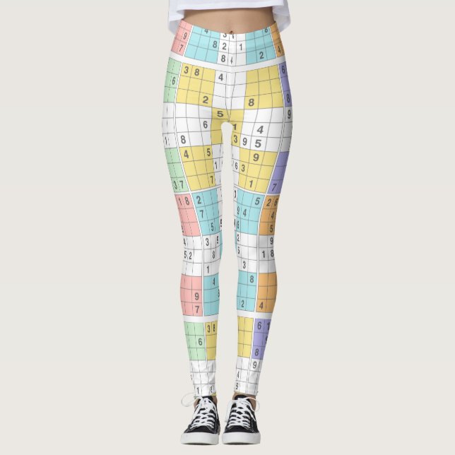 leggings de sudoku pastel (Anverso)