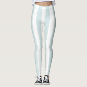 Leggings de tiras azules y blancas para bebés de m