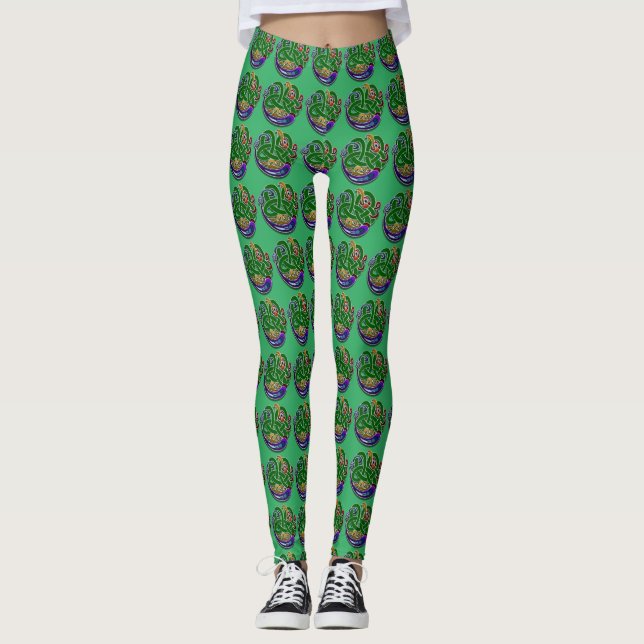 Leggings de todo sobre papel de Mandala celta irla (Anverso)