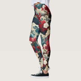 Leggings de tormenta de flores - Bonito