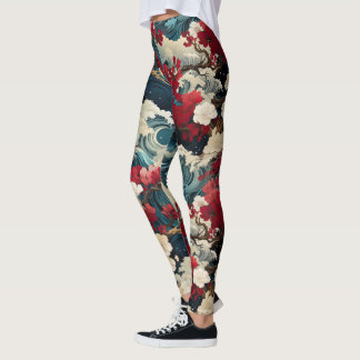 Leggings de tormenta de flores - Bonito