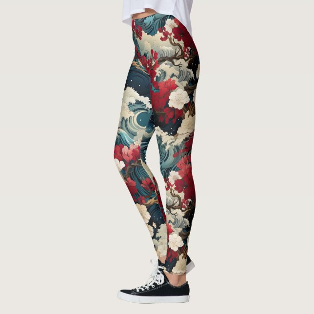 Leggings de tormenta de flores - Bonito (Izquierda)