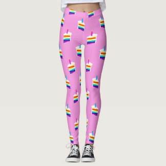 Leggings de torta de cumpleaños