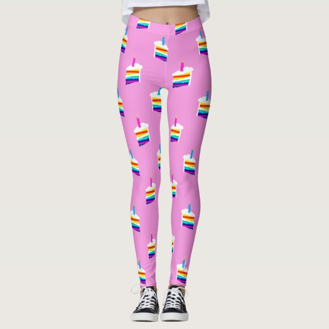 Leggings de torta de cumpleaños (Anverso)