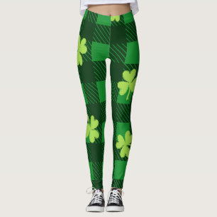 Leggings de trébol de pizarra Día de San Patricio