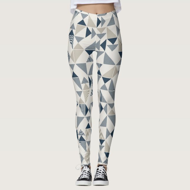 leggings de triángulos modernos (Anverso)