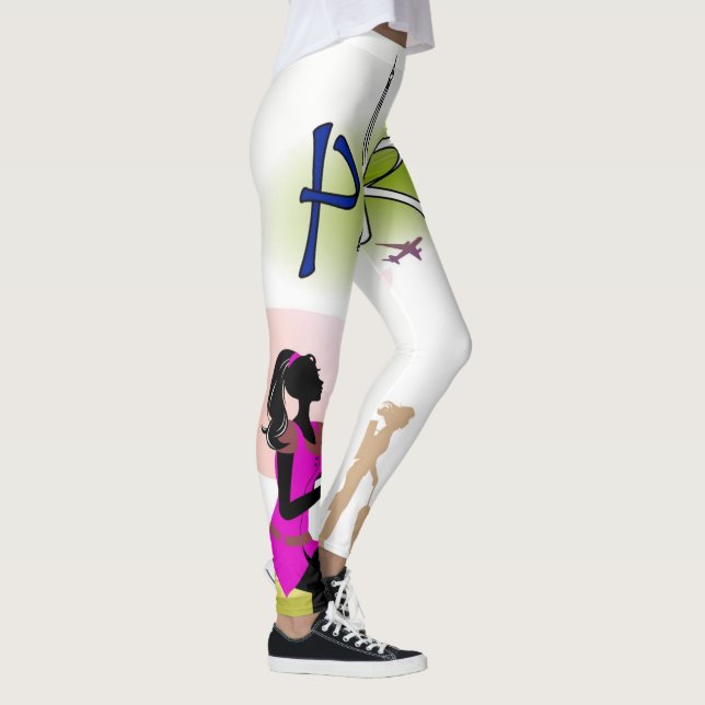 Leggings de vacaciones de París Francia (Derecha)