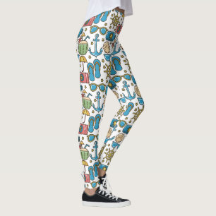 Leggings de vacaciones en la playa