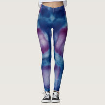 Leggings de yoga de pintura abstracta de salpicadu