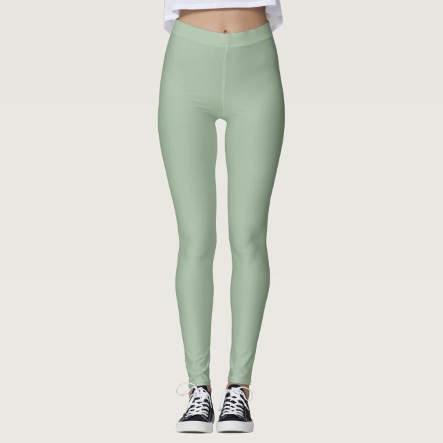 Leggings de Yoga Verde Salvia (Anverso)