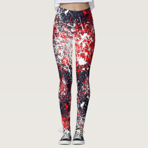 Leggings Declaración de la moda de la bandeja multicolor