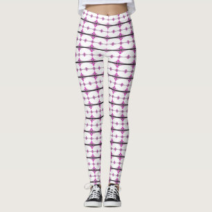 Leggings Decoración Art Deco en rosa pastel