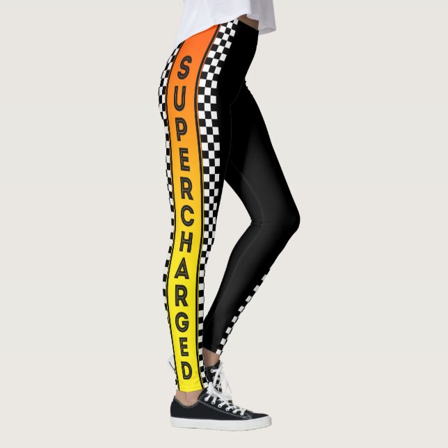 Leggings Decoración de Carreras súper cargada en (Derecha)