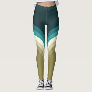 Leggings Decoración de doble arco estilo retro