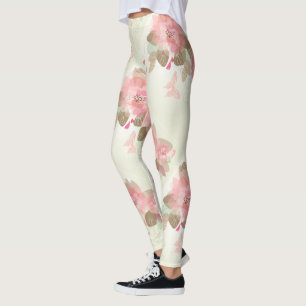 Leggings Decoración de flores 15 garras