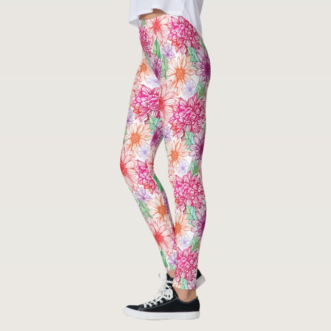 Leggings Decoración de flores 26 garras (Izquierda)