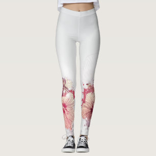 Leggings Decoración de flores 56 garras