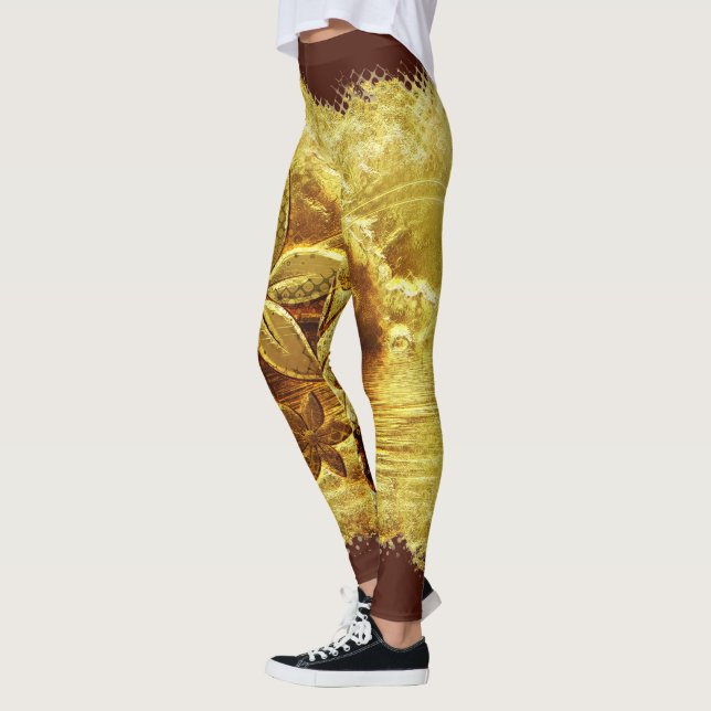 Leggings Decoración de flores 59 garras (Izquierda)