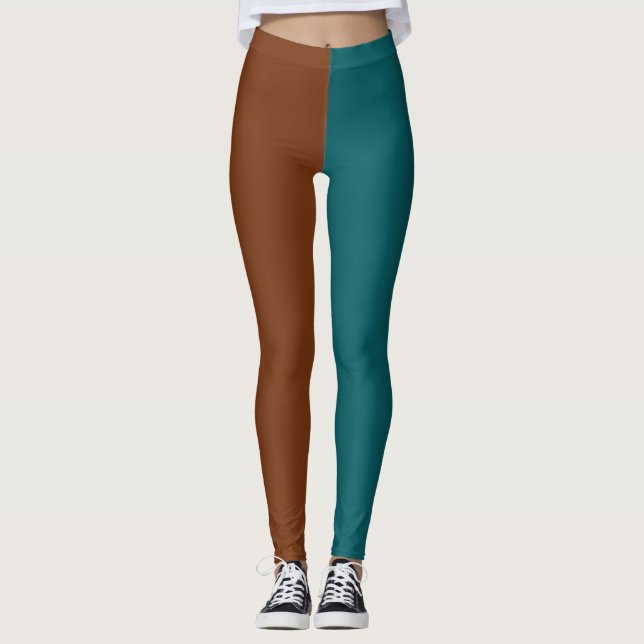 Leggings Decorativas Mitad y Mitad (Anverso)