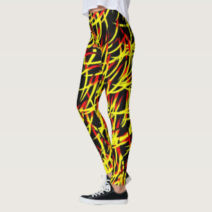 Leggings Dedos de las piernas de llama