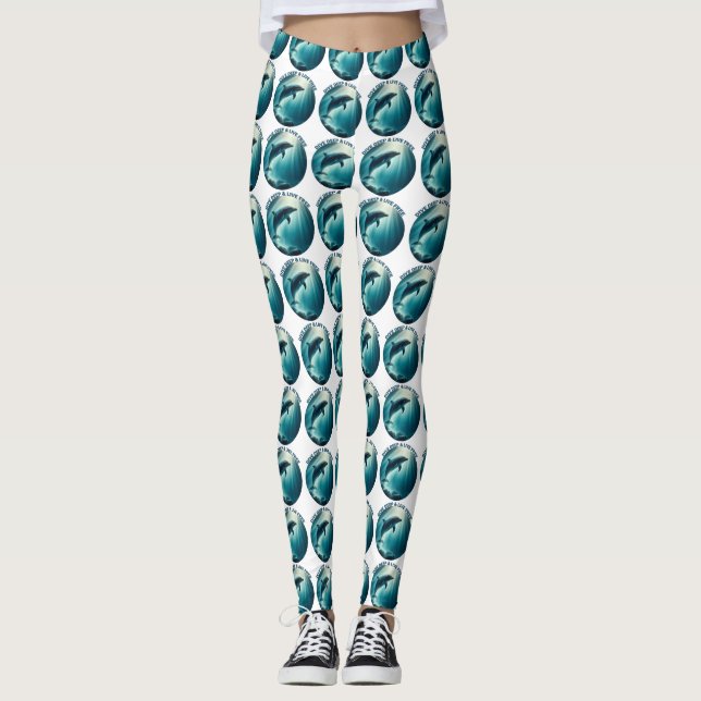 Leggings Deep Live Free Dolphin (Anverso)