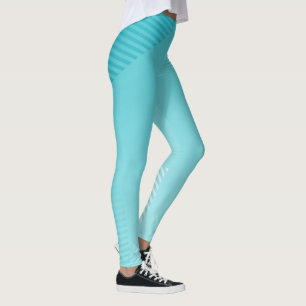 Leggings Degradado oscuro de color azul turquesa