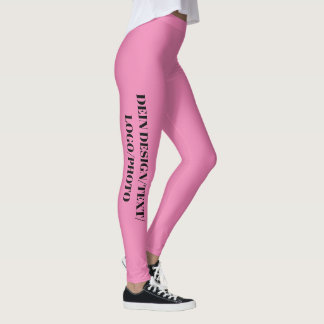 Leggings DEIN DESIGN/TEXT/PHOTO/LOGO rosa Frauen Sport
