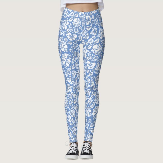 Leggings Deja el patrón 14b. lblue BG (Anverso)