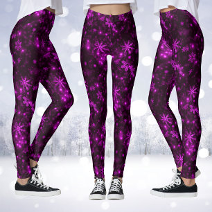 Leggings Dejemos que nieve Profunda nevada púrpura lamigas 
