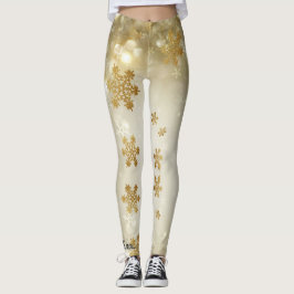 Leggings Dejemos que nieven las piernas, copos de nieve Per