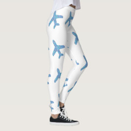 Leggings del avión (blanco)