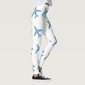Leggings del avión (blanco)