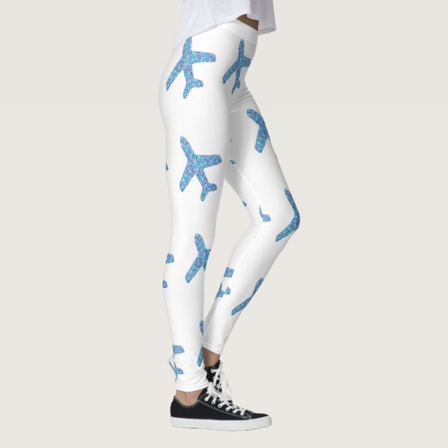 Leggings del avión (blanco) (Derecha)