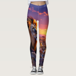 Leggings del orgullo de papi león | Panorámica