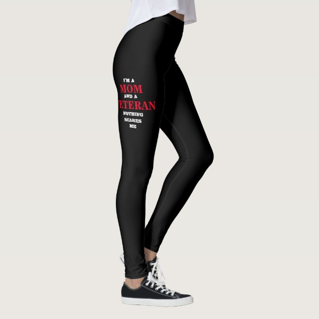 Leggings Del VETERANO de las MUJERES POLAINAS de SPANDEX de (Derecha)