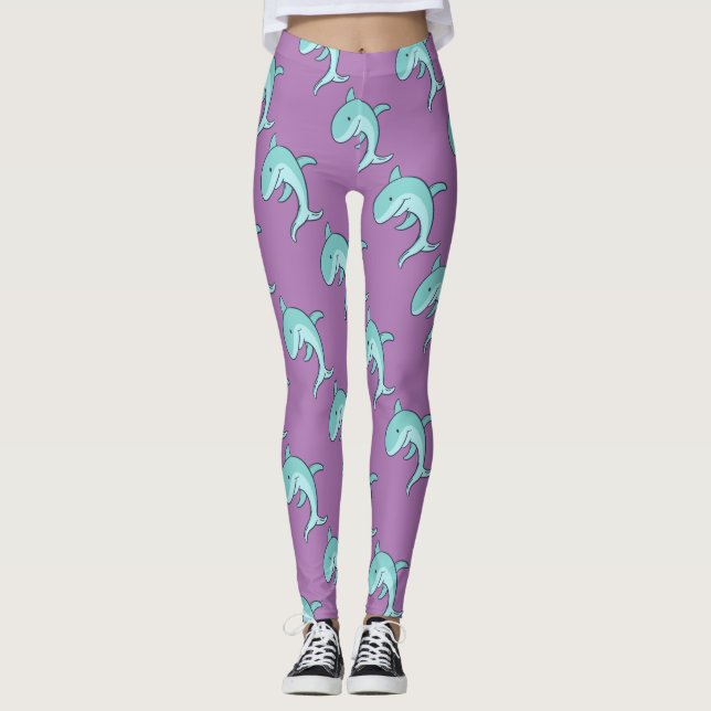 Leggings Delfínes azules que saltan Thunder_Cove (Anverso)