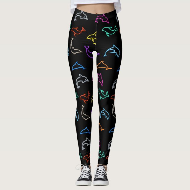 Leggings delfines neon - (Anverso)