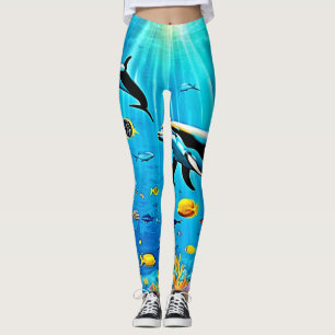 Leggings Delfines y arrecifes: Alegría submarina