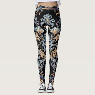 Leggings Delicadas abrazaderas de damasco