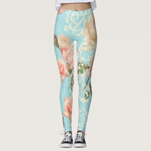 Leggings Delicado rosa de acuarela